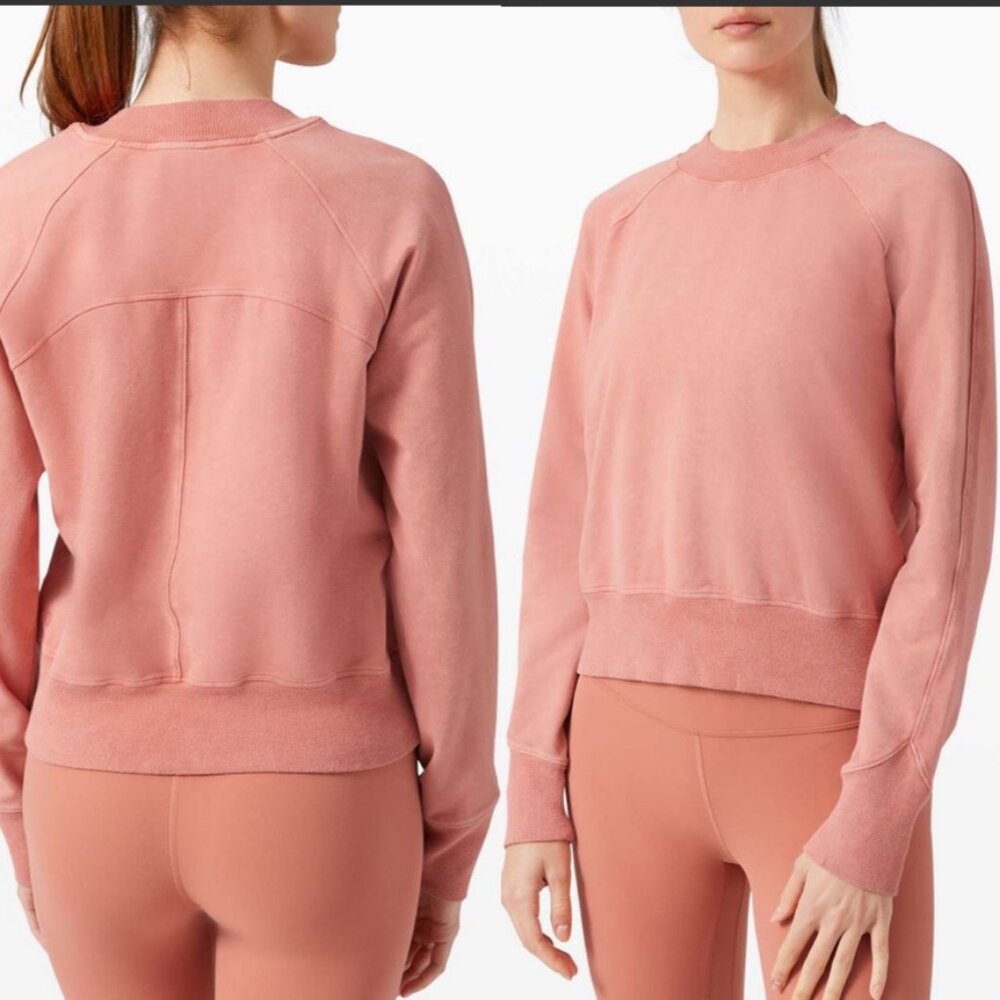 lululemon | Ready To Roll Crew *Acid Dye Rustic Coral